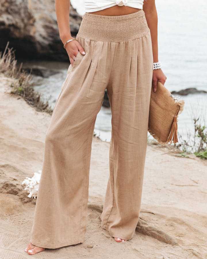 Aileen - Wide Leg Beach Trousers